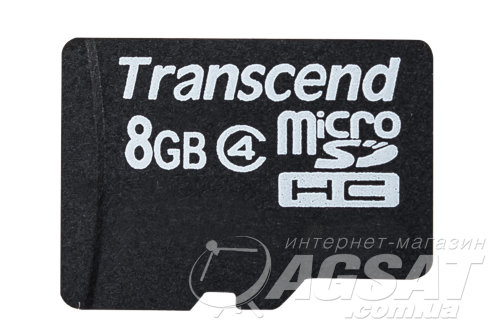 Transcend MicroSDHC 8GB Class 4 фото