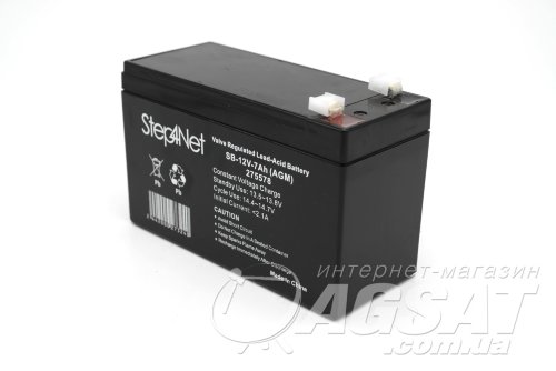 Свинцово-кислотный аккумулятор Step4Net SB-12V-7Аh (AGM) фото