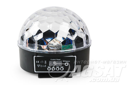LED Magic Ball Light RGB - кольорова світлодіодна лампа-прожектор диско фото