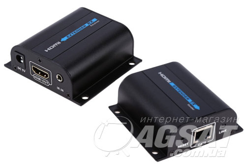 Удлинитель HDMI сигнала по витой паре с ИК До 120м фото