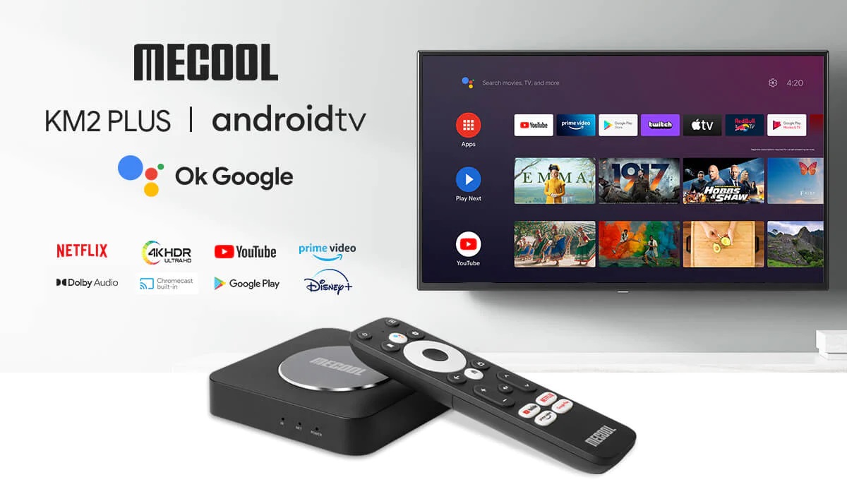 ТВ приставка на Android MECOOL KM2 PLUS