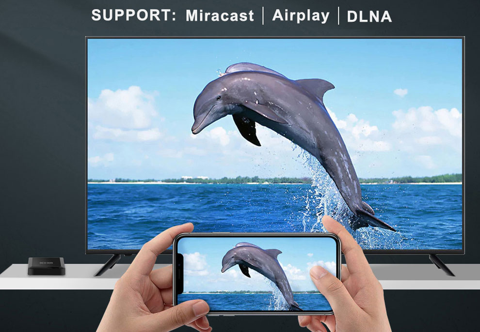 Miracast, Airplay, DLNA