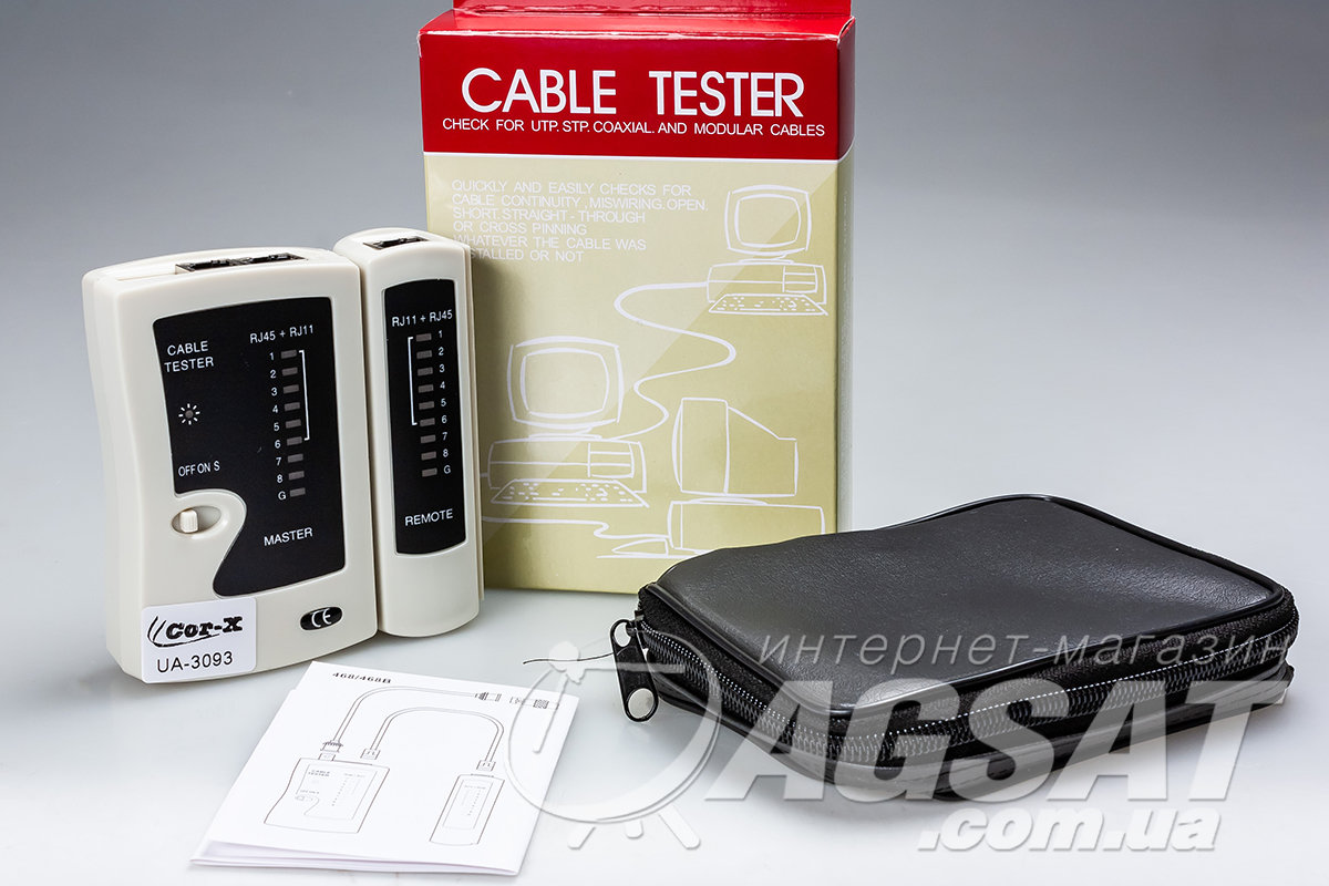 Тестер кабельный RJ-45: цена 222 грн., купить lan тестер RJ45 в Киеве