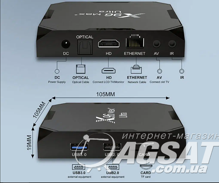 X96 MAX Plus Ultra 4/64Gb за 1 895 грн. – Андроид ТВ Бокс по доступной ...