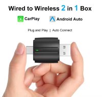 Бездротовий адаптер CarPlay і Android Auto 2в1 фото