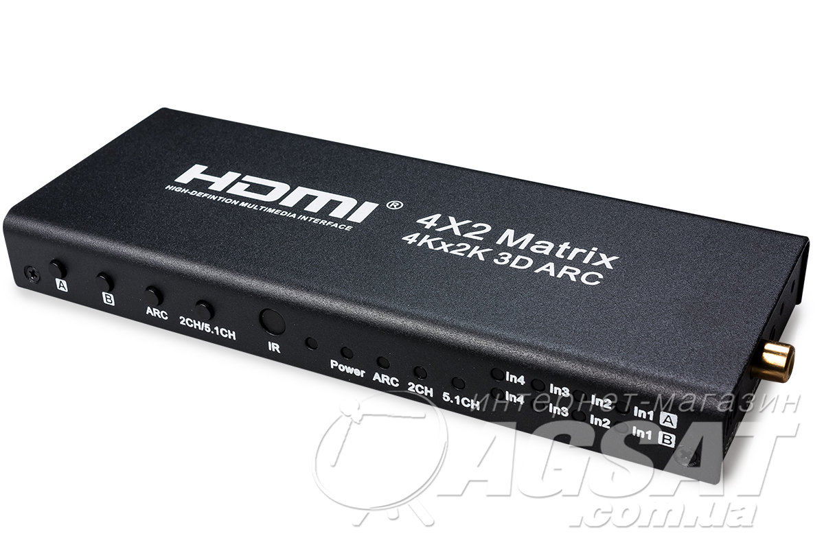 Матричный коммутатор HDMI Matrix HD-M442A 4x2: цена 3 306 грн., купить ...