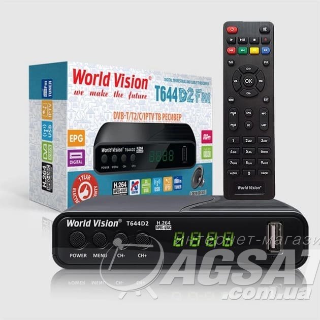 Приставка Т2 World Vision T644D2 FM - сучасний мультимедійний
