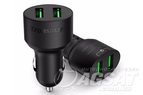 Tronsmart CC2TF, 36W, 2xUSB (Quick Charge 3.0, VoltIQ) фото