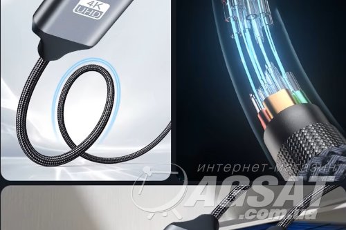 HDMI кабель 1 м HDMI 2.0 4K 60 Гц High Speed
