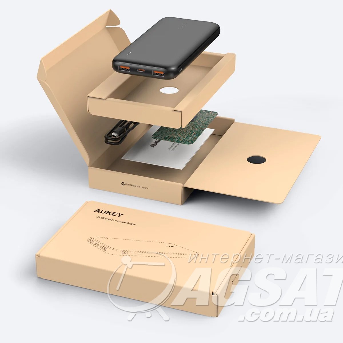 AUKEY PB-N73S Powerbank 10000 mAh: цена 549 грн., купить Повер банк ...