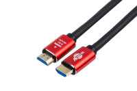 HDMI Кабель, 1м,  ver.2.0, Red/Gold фото