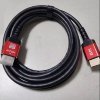HDMI Кабель, 1м,  ver.2.1, Red/Gold HDMI Кабель, 1м,  ver.2.1, Red/Gold