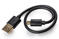 Кабель Tronsmart MUS01 Premium USB Cable 0.3m With Gold-Plated Connectors Black фото
