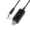 USB 5V to DC 9V 12V 5.5x2.1 кабель питания USB 5V to DC 9V 12V 5.5x2.1 кабель питания