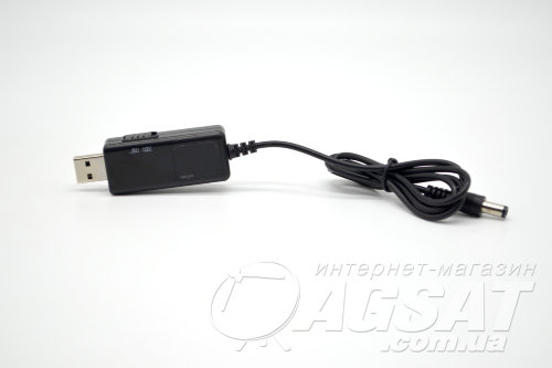 USB 5V to DC 9V 12V 5.5x2.1 шнур живлення