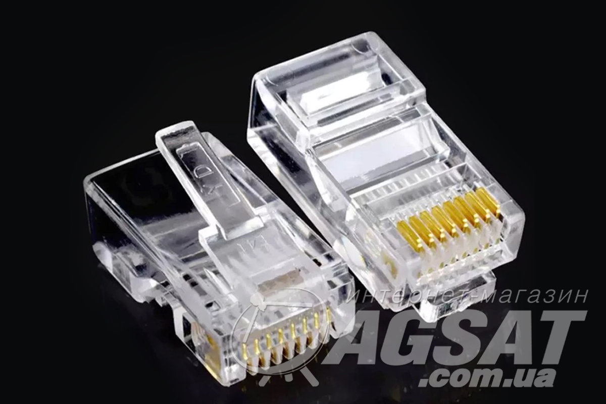 Коннектор RJ-45 : цена 4 грн., купить разъем RJ-45 в Киеве.