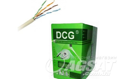 Витая пара DCG UTP CAT5E 4P 0,50мм Cu, 305м внутренний
