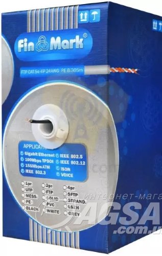 Витая пара outdoor FinMark UTP CAT5e 4P 24AWG PE фото