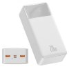 Powerbank 30000mAh Baseus Bipow Digital Display 20W White Powerbank 30000mAh Baseus Bipow Digital Display 20W White