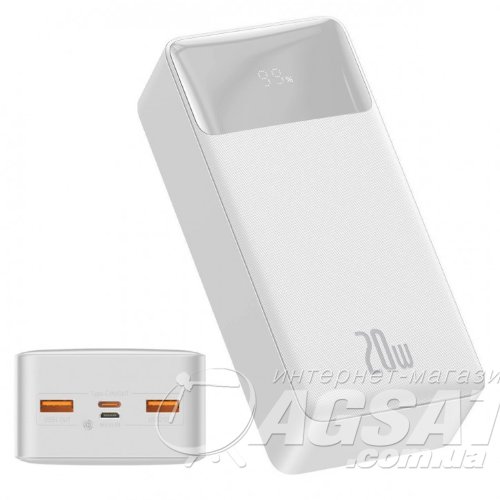 Powerbank 30000mAh Baseus Bipow Digital Display 20W White фото