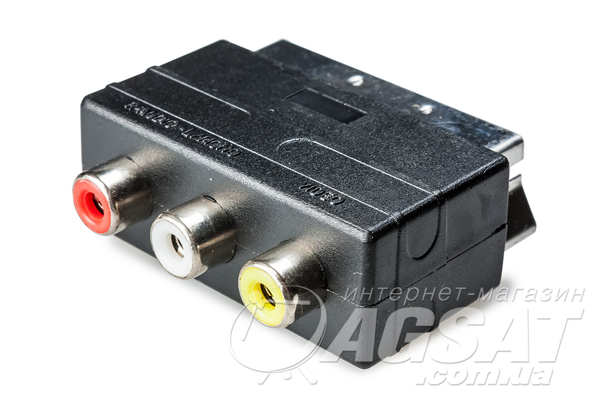 Переходник 3RCA-SCART