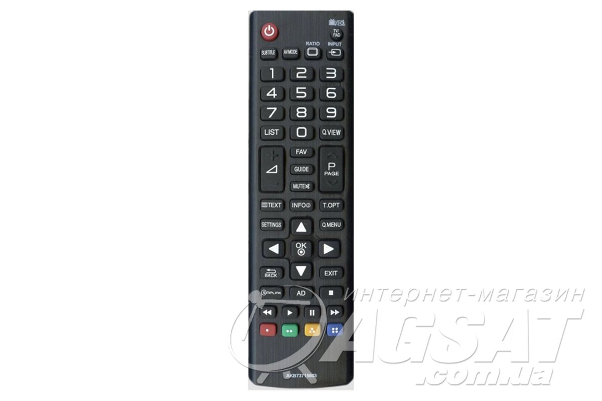 Купить пульт для телевизора LG | Пульт LG AKB73715603 в Agsat.com.ua
