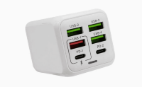 Зарядное устройство Super Fast Charger ADC-PD006 150W 4 USB +2 Type-C PD+QC4.0 фото