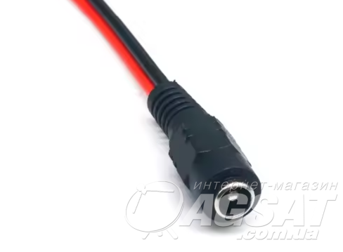 Гніздо живлення DC 2.1X5.5 з кабелем 15см фото