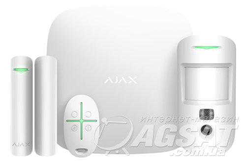 Комплект сигнализации Ajax StarterKit Cam (белый)