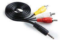 AV кабель перехідник miniJack 3.5 - 3 x RCA , 1.0м фото