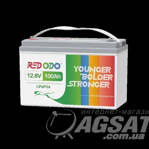 LiFePO4 аккумулятор Redodo 12V 100Ah (1280Wh) с BMS 100A фото