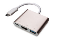 Адаптер HD-U03 USB 3.1 Type-C to HDMI+PD+USB3.0  фото