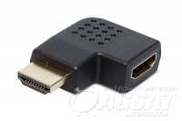HDMI-HDMI - перехідник кутовий, вертикальний фото