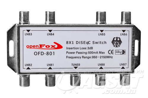 DiSEqC 1.1 8x1 OpenFox OFD-801 фото