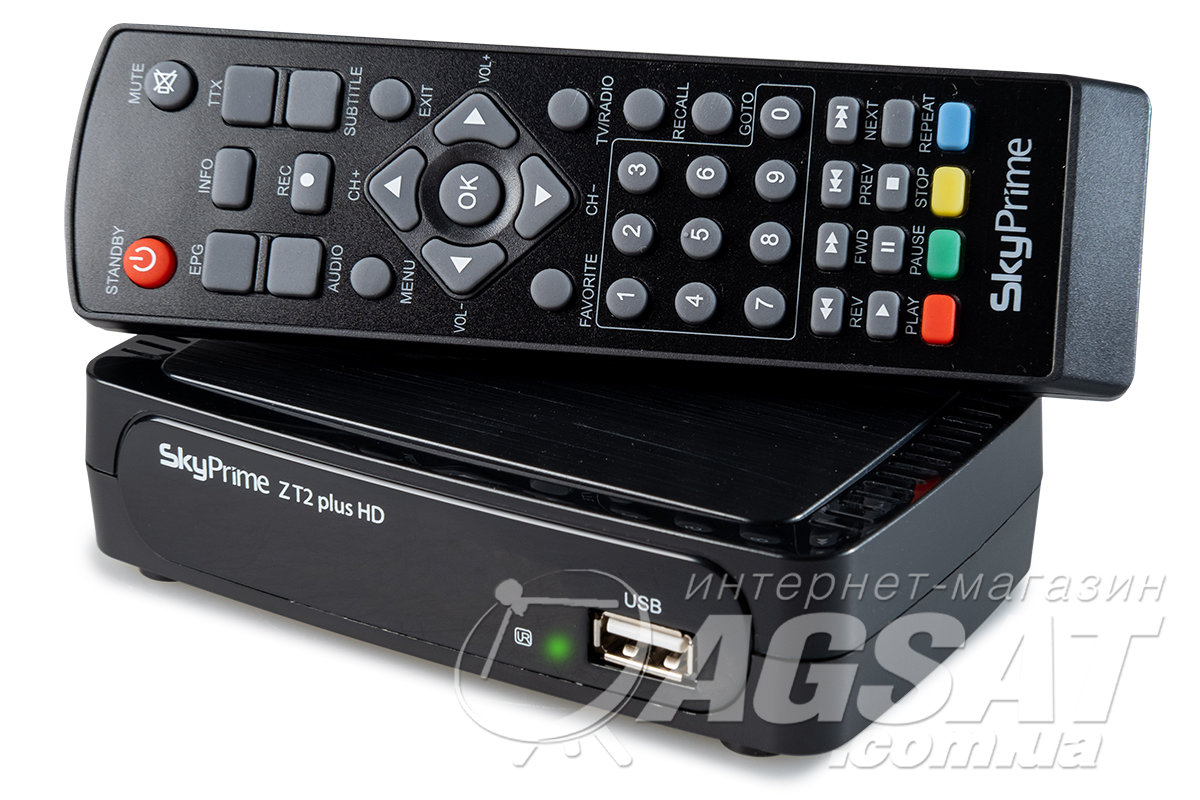 Т2 тюнер SkyPrime Z T2 Plus: цена 315 грн., купить SkyPrime Z T2