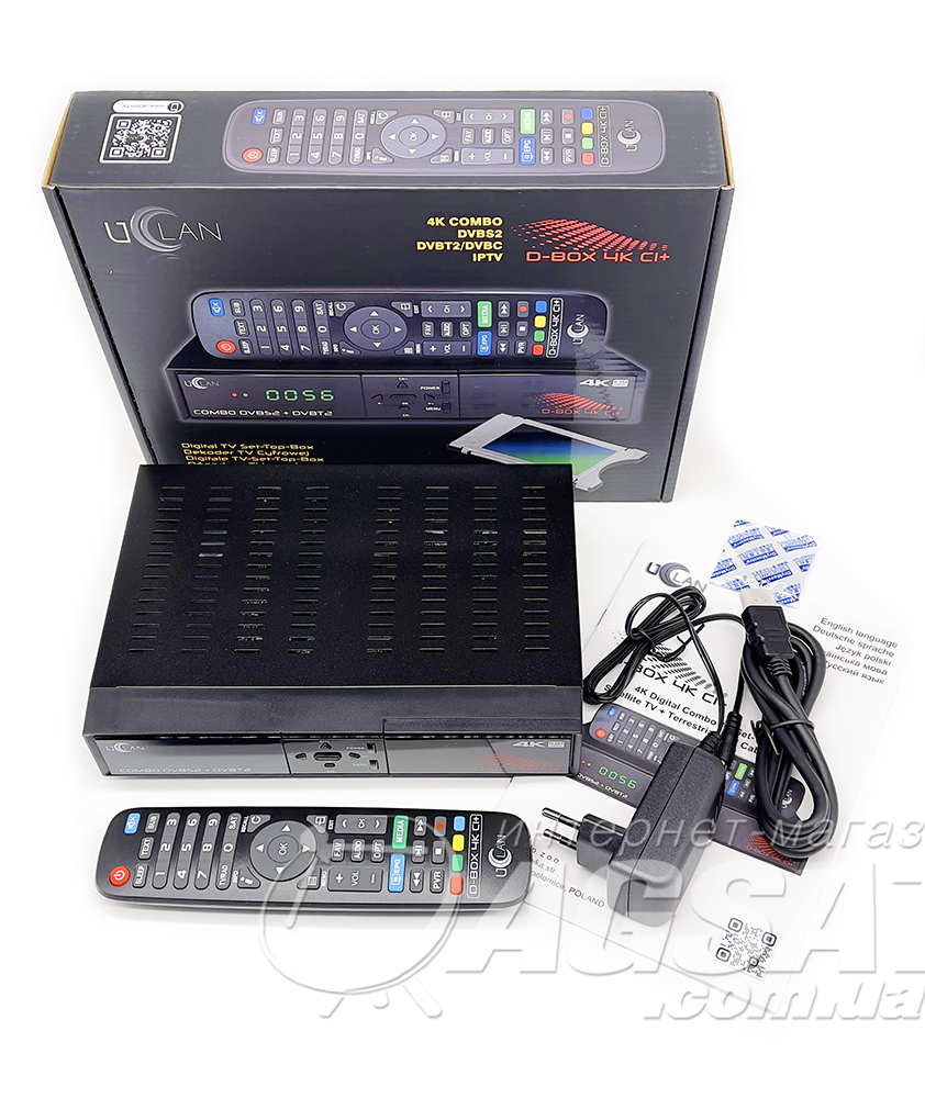 Комбо ресивер uClan D-Box 4K CI+: ціна 3 290 грн., купити uClan D-Box ...