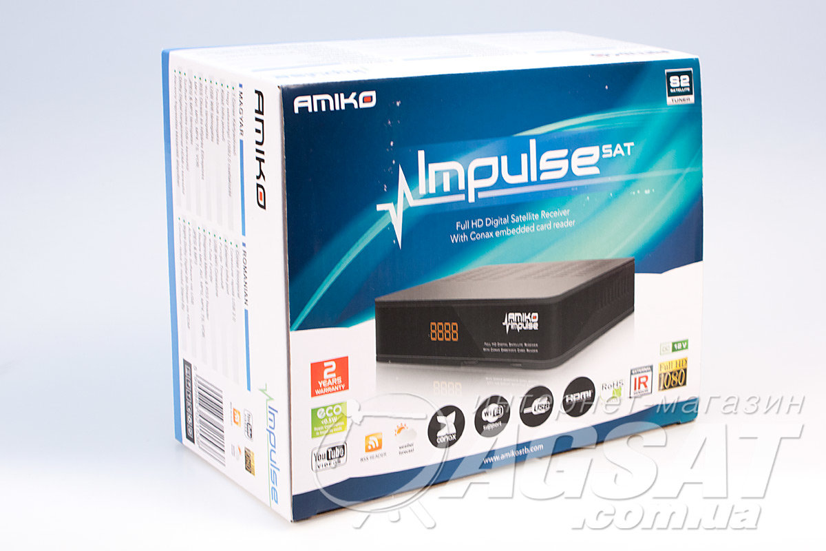 Спутниковый Full HD ресивер Amiko Impulse SAT: отзывы, цена, купить ...