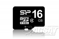 Карта пам'яті Silicon Power MicroSDHC 16Gb Class4 (SP016GBSTH004V10) фото