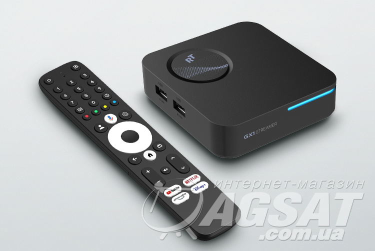 RockTek RT-GX1 – 4K UHD Streamer | Google TV 12 🎬 | Dolby Vision 🎥 | 4/32GB