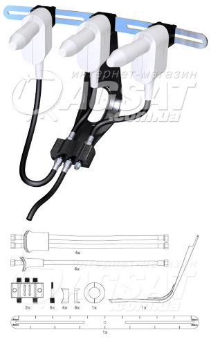 Система крепления Inverto Base Kit до 4LNB фото