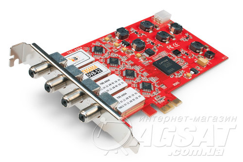 TBS6904 DVB-S2 Quad Tuner PCIe Card фото