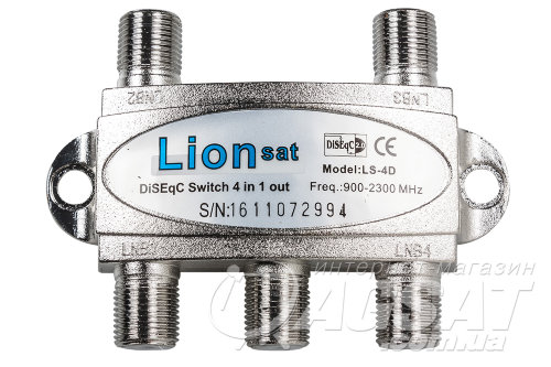 DiSEqC 2.0 4x1 Lionsat LS-4D фото