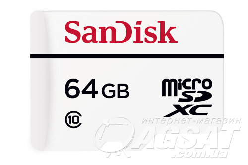 SanDisk 64GB microSDXC C10 W20MB / s High Endurance Video Monitoring