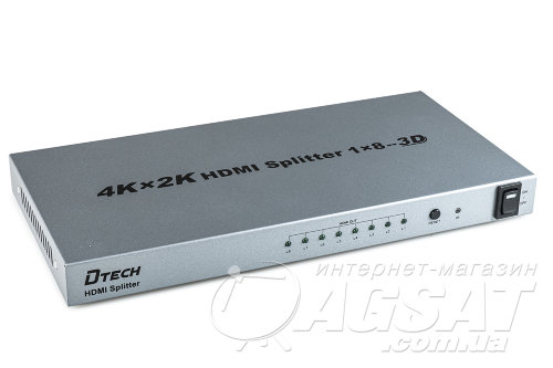 HDMI сплиттер 1x8 4Kx2K 3D фото