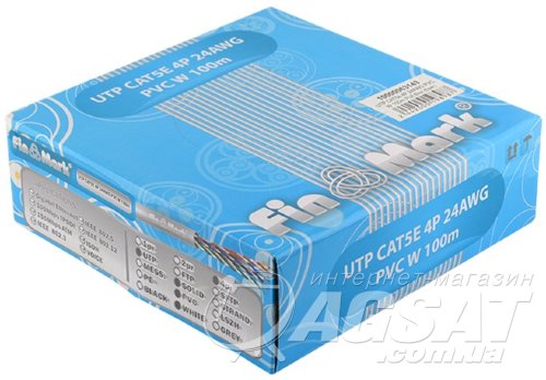 Вита пара FinMark UTP CAT5e 4P 24AWG 100м внутр. фото