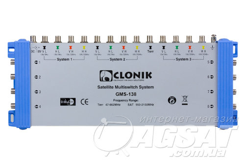 Мультисвитч 13/8 Clonik GMS-138 фото