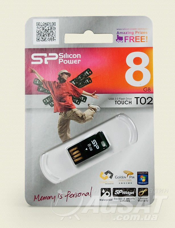 USB Flash Silicon Power Touch T02 8Gb