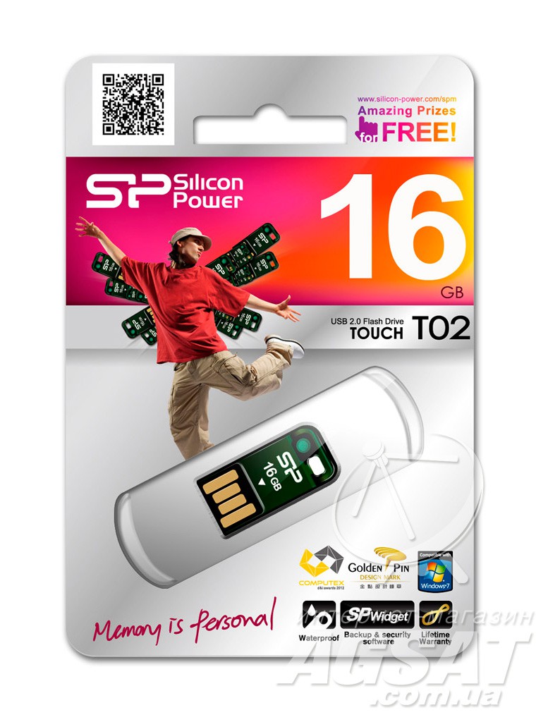 USB Flash Silicon Power Touch T02 16Gb