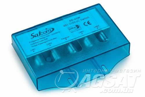 DiSEqC 2.0 4x1 Satcom SD-43w в кожухе фото