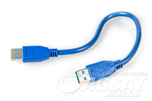 Кабель USB 3.0 AM – AM 30 см (папа-папа) фото